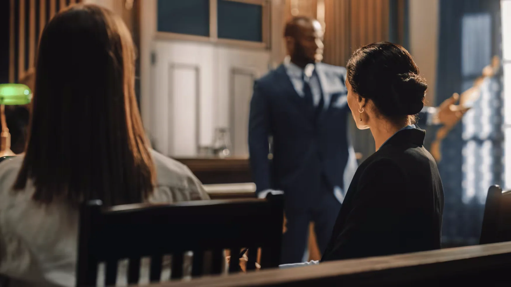 In court a couple of people